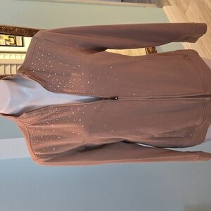 French Terry Zip Front Jacket Size M